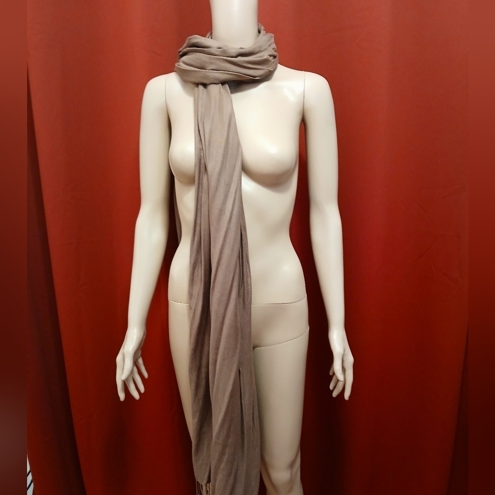 Bijoux Terner Brown Tasel Scarf/Wrap Pashmina - Picture 1 of 5
